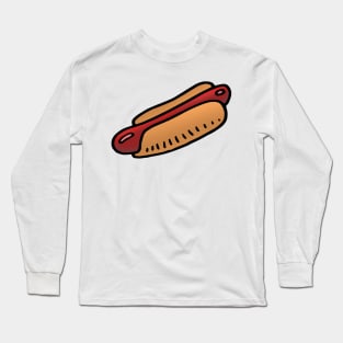 Hotdog Doodle Long Sleeve T-Shirt